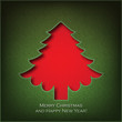 Christmas tree (cut the textile).