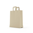 Illustration: Brown paper bag isolated on white Brown paper bag isolated on white