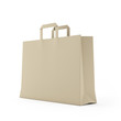 Illustration: Big brown paper bag isolated on white Big brown paper bag isolated on white