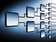 Ilustração: network flowchart graph management network flowchart graph management