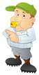 Baseball Referee - Cartoon Character - Vector Illustration