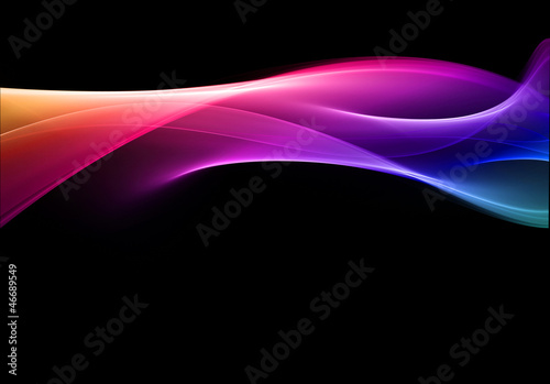 Illustration: Elegant pink fractal waves Elegant pink fractal waves