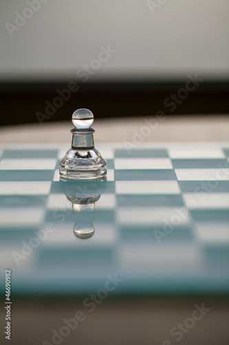 Photo: Pawn chess piece - business concept series: growth, promotion. Pawn chess piece - business concept series: growth, promotion.