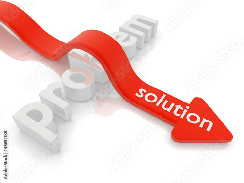 Illustration: problem solution concept problem solution concept