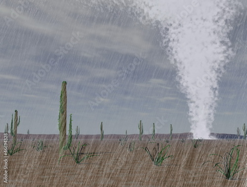 Illustration: Tornado in the desert Tornado in the desert