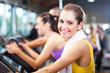 Woman training