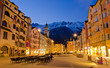 Evening scene in Innsbruck, Austria