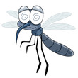 illustration of Cartoon Mosquito