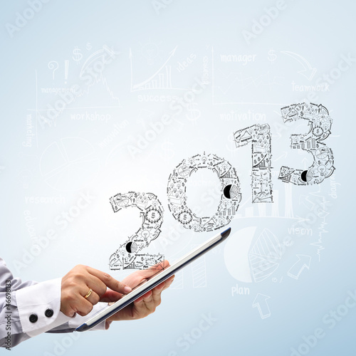 Photo: 2013 business plan concept ideas, With touch screen tablet pc 2013 business plan concept ideas, With touch screen tablet pc