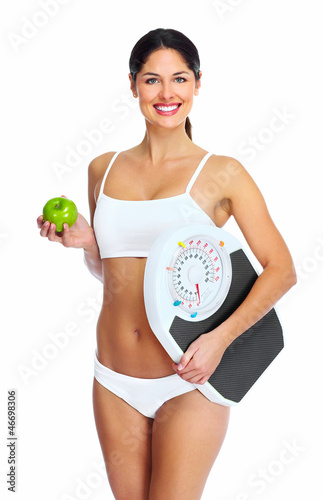 Photo: Beautiful healthy woman. Beautiful healthy woman.