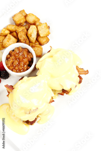 Photo: Double stacked Eggs Benedict Double stacked Eggs Benedict