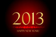 Vector red and gold "Happy New Year" background