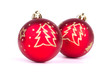 Christmas balls isolated on a white background