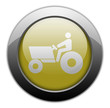 Yellow Metallic Orb Button "Tractor"