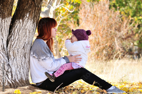 Photo: sisters in fall park sisters in fall park