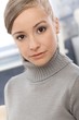 Closeup portrait of young girl