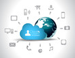 Cloud Computing concept background