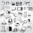Set of Doddled Icons