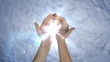 Video: HD: Hands giving light of creation HD: Hands giving light of creation