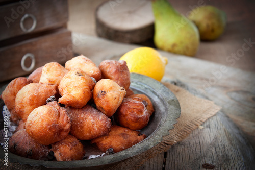 Photo: Deep fried fritters donuts Deep fried fritters donuts