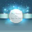 Blue light for christmas banner