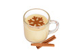 Foto: eggnog with cinnamon snowflake eggnog with cinnamon snowflake