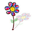 Vector: daisy art vector illustration with shadow daisy art vector illustration with shadow
