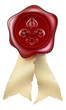 Fleur-de-lis Wax Seal graphic