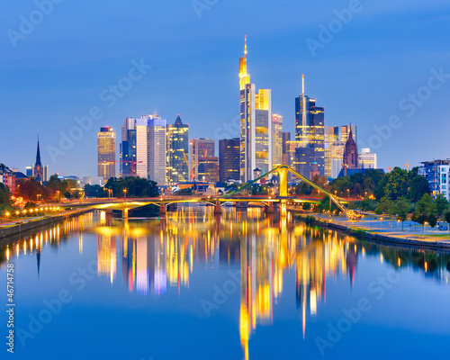 Photo: Frankfurt after sunset Frankfurt after sunset