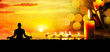 Photo: Meditation with candles Meditation with candles