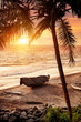 Fisherman boat on the beach