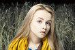 Fashion portrait of young beautiful woman