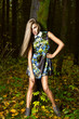 Fashion portrait of young beautiful woman