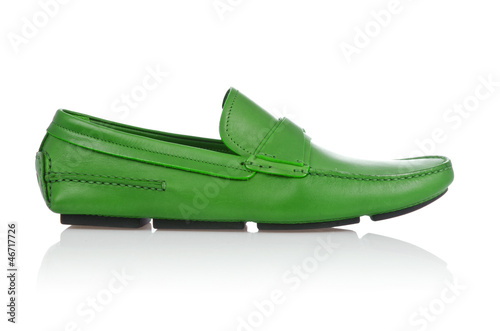 Photo: Male shoes isolated on white Male shoes isolated on white