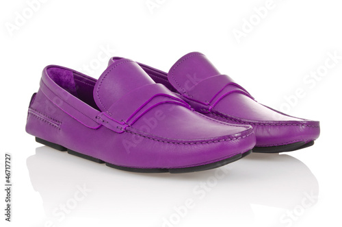 Photo: Male shoes isolated on white Male shoes isolated on white
