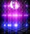 Abstract disco ball_Background with flashing lights.