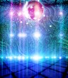 Abstract disco ball_Background with flashing lights.
