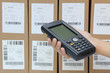 Scanning boxes with barcode scanner