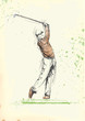 golfer (hand drawing into vector, 6 layers)