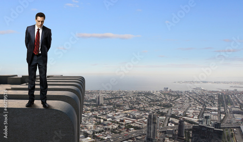 Photo: Businessman and cityscape Businessman and cityscape