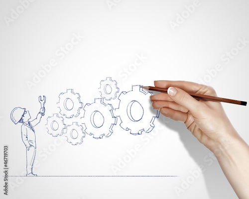Illustration: Constraction business business Constraction business business