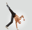 Modern style dancer posing