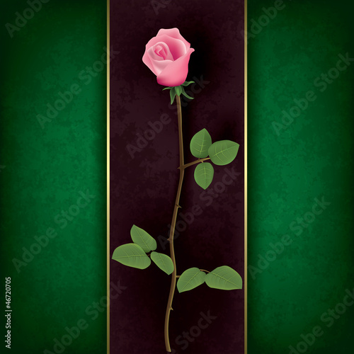 Vector: abstract grunge floral background with rose abstract grunge floral background with rose