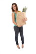 Happy woman with shopping bags