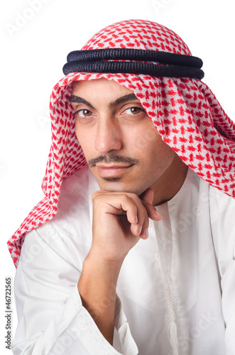 Photo: Young arab isolated on the white Young arab isolated on the white