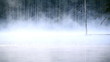 canvas print picture - lake fog 005