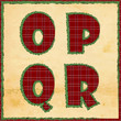 Vector: Christmas letters opqr Christmas letters opqr