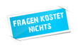 Vektor: Etikett Fragen kostet nichts Etikett Fragen kostet nichts