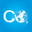 grunge CO2 concept