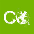 co2 grunge illustration